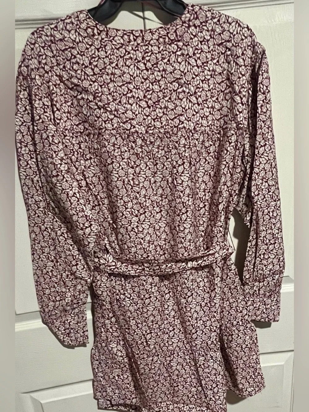 Time & Tru Lightweight Long Sleeve Relaxed Fit Mini Summer Dress Size Large NWT
